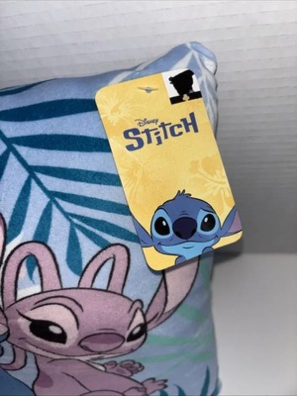 Disney Stitch Travel Throw Pillow 11” NEW